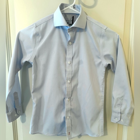 alviso dress shirts Alviso Boys White Long Sleeve 100% Cotton Non-Iron Stretch Dress Shirt